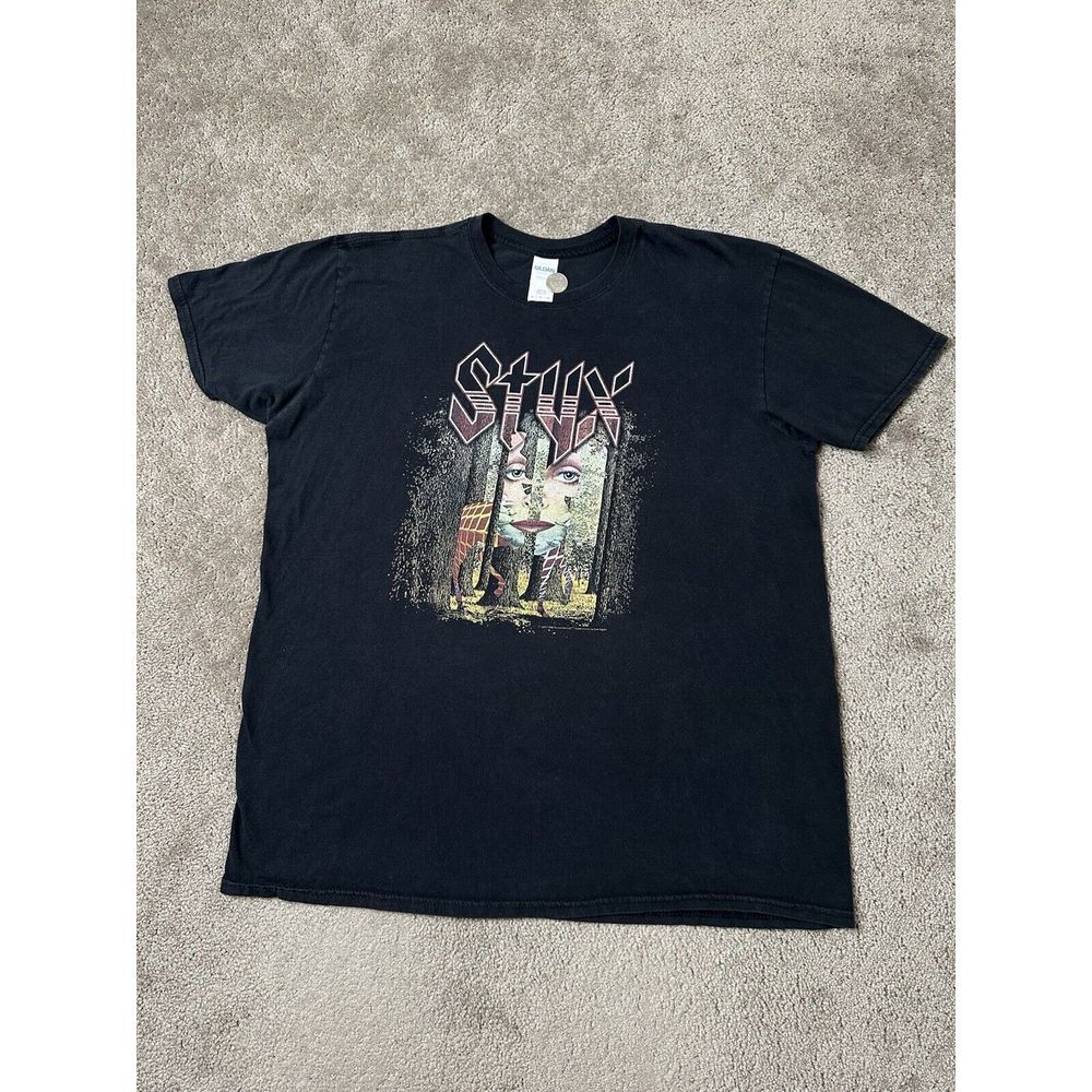 Mens Tshitr 2017‎ STYX Band Merch Short sleeve, Y2K Rock Music, Size XL